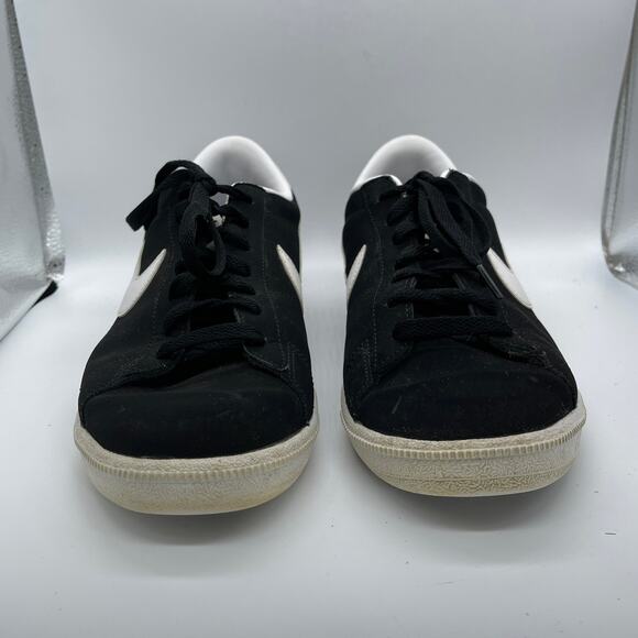 Nike Shoes Mens Classic Tennis Sneaker 312495-011 Black Leather Lace Up Size 9.5 - Picture 3 of 9